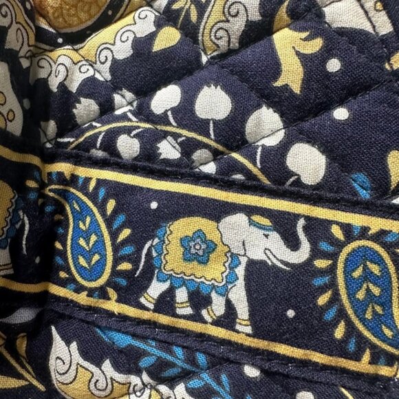 VERA BRADLEY Cosmetic Bag with Mirror ELLIE BLUE - Picture 3 of 6